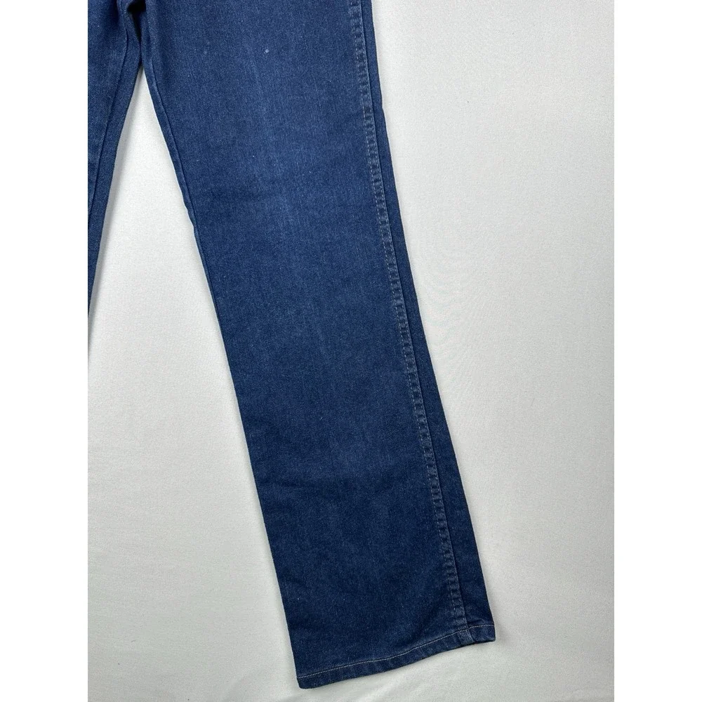 Vintage 70s USA Made Dark Wash Denim Jeans Straight Leg YKK 32x32